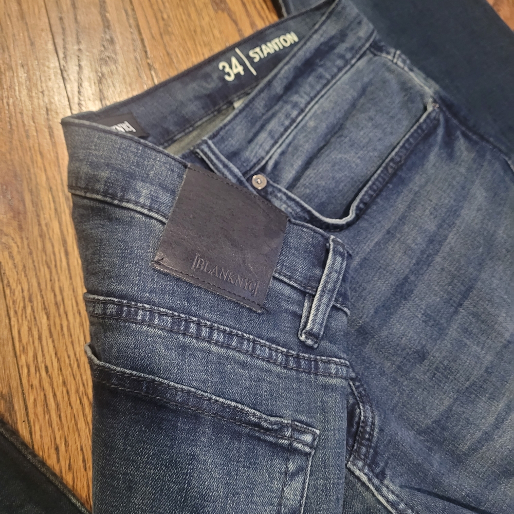 Blank NYC Stanton Men's Dark Blue Chinos - Picture 8 of 9